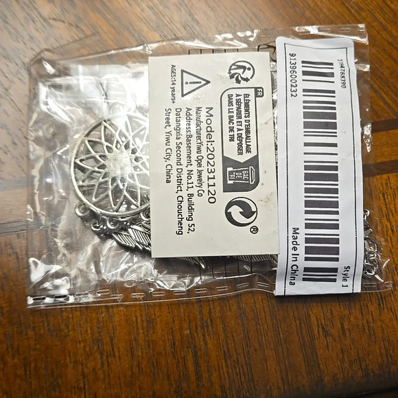 3pcs Trendy Boho Jewelry Set - Unique Dreamcatcher Design Earrings and Necklace - Picture 7 of 7